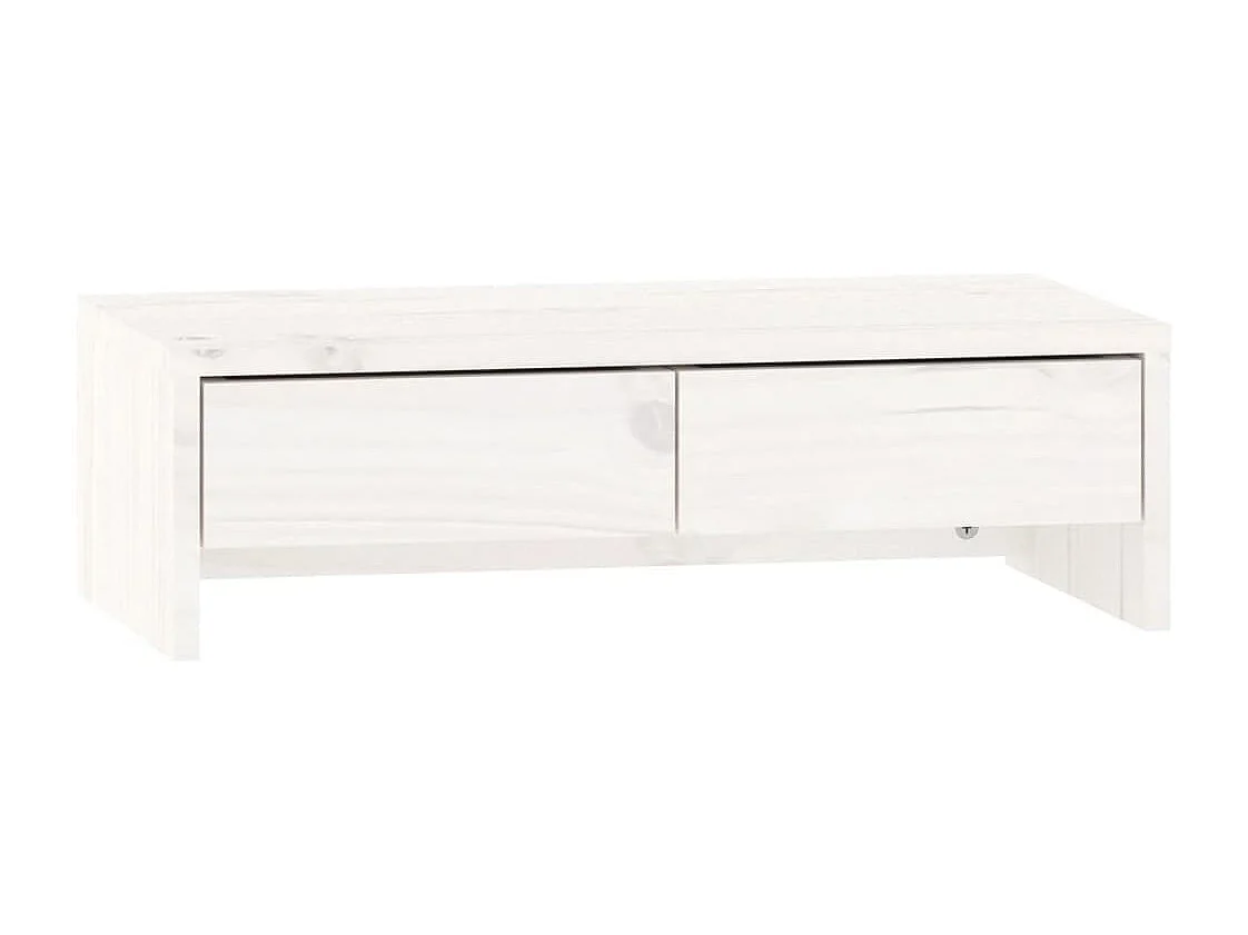 Supporto per monitor 50 x 27 x 15 cm legno massello di pino bianco 02_0021220
