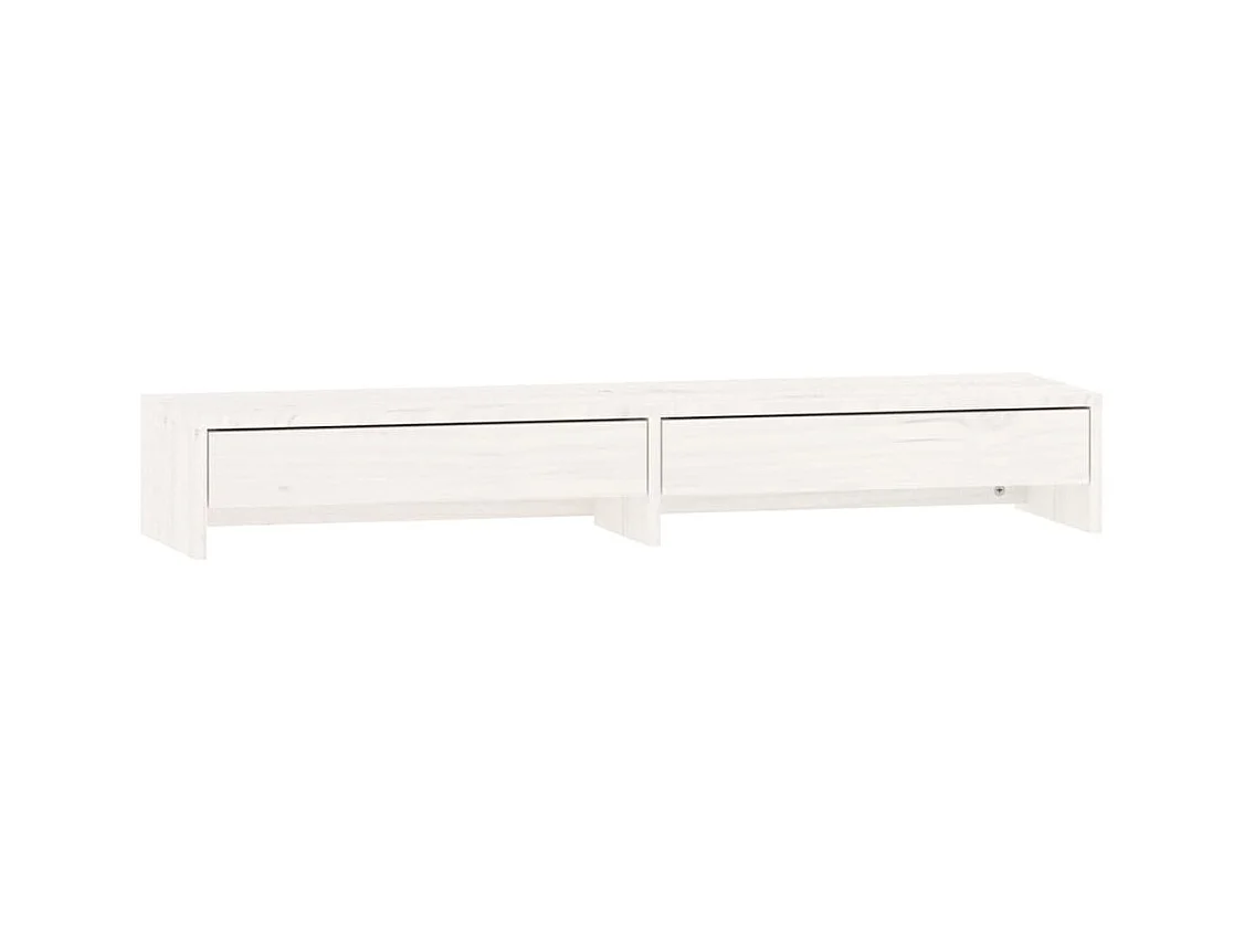Support de moniteur blanc bois blanche 100 x 27 x 15 cm 02_0021218