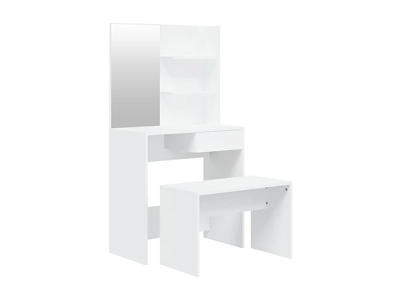 Set toletta di design 74,5 x 40 x 141 cm bianco 02_0006359