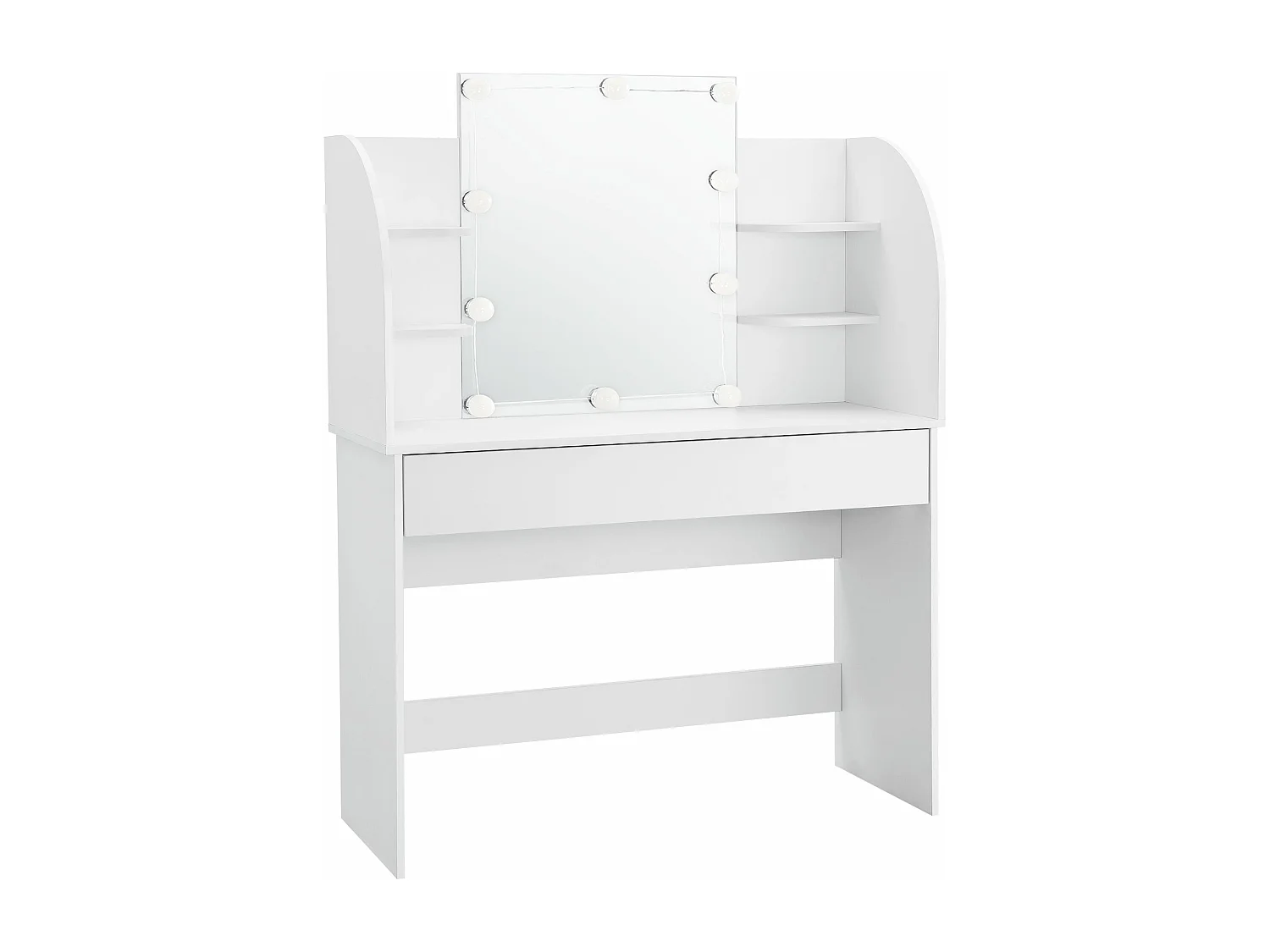 Coiffeuse table de maquillage blanche 108 x 40 x 139.5 cm 03_0006815
