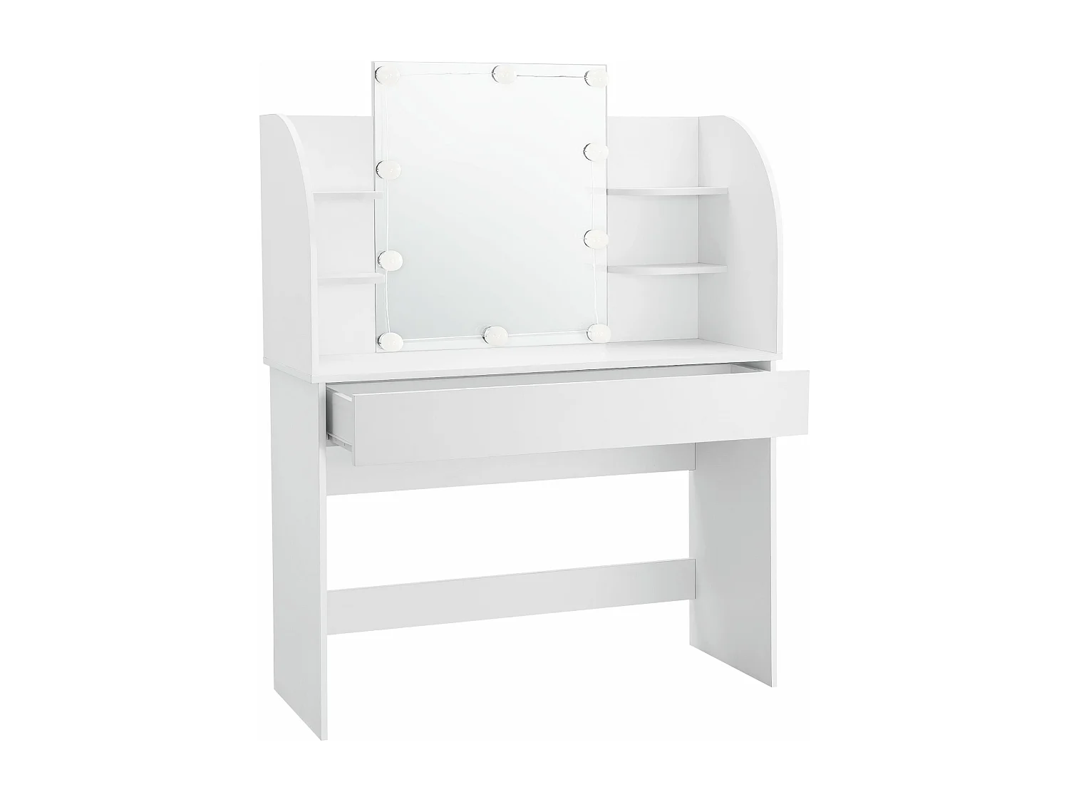 Coiffeuse table de maquillage blanche 108 x 40 x 139.5 cm 03_0006815