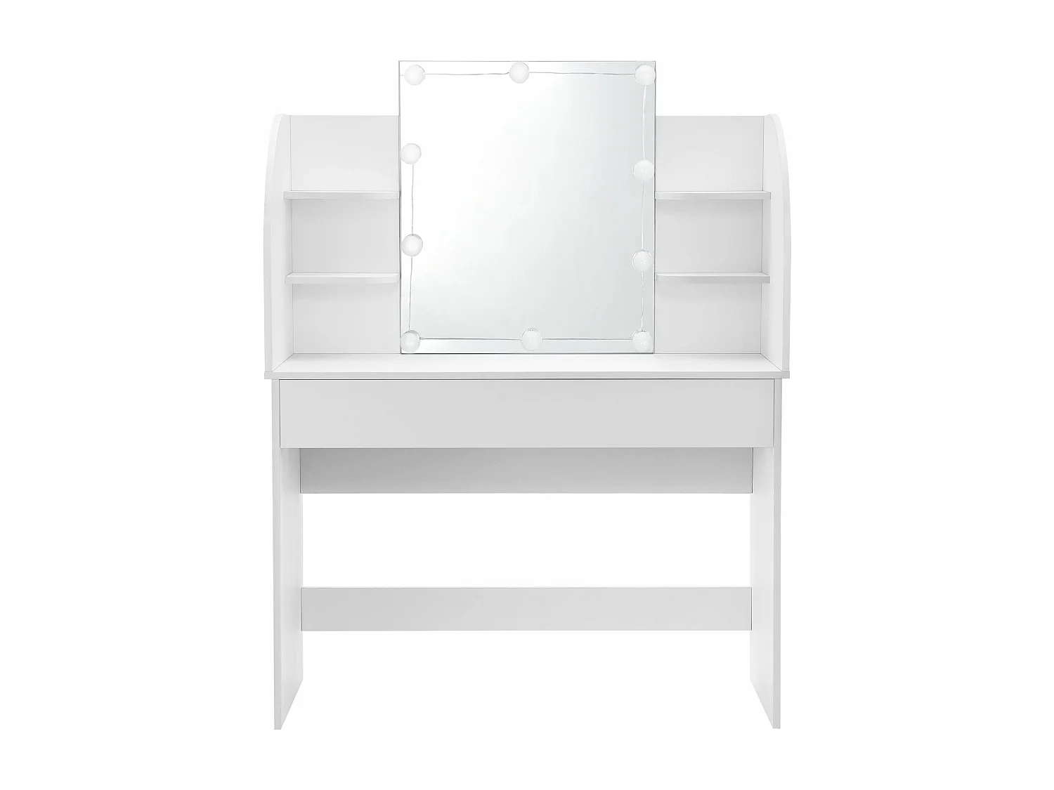 Coiffeuse table de maquillage blanche 108 x 40 x 139.5 cm 03_0006815