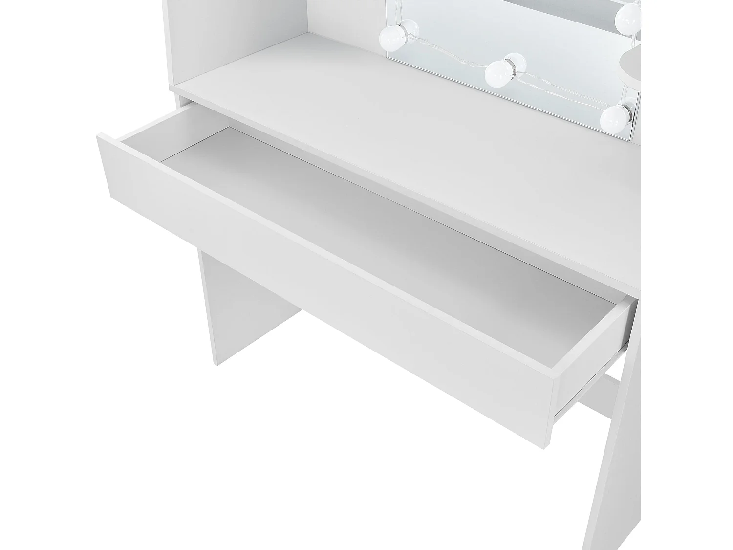 Coiffeuse table de maquillage blanche 108 x 40 x 139.5 cm 03_0006815