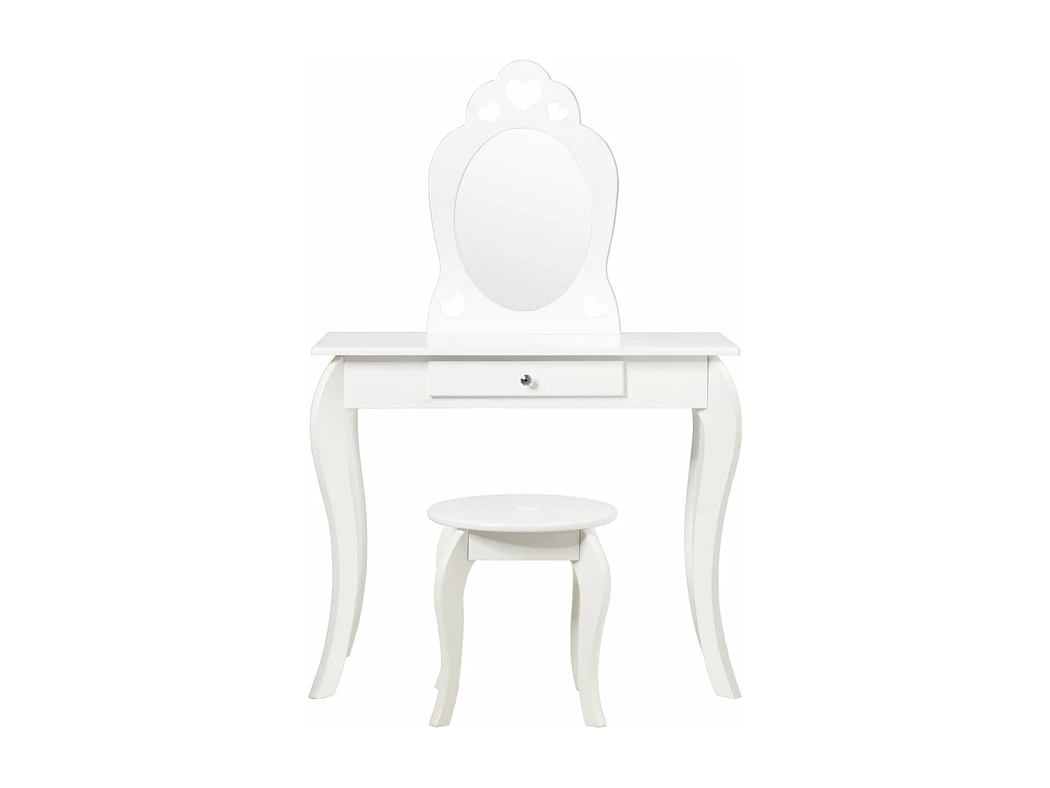 Coiffeuse enfant avec miroir blanche 70 x 34 x 105 cm 20_0008324