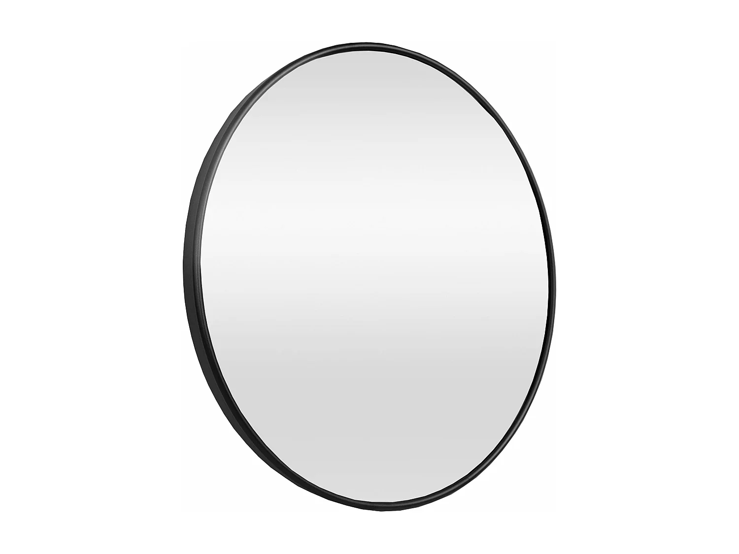 Miroir mural diamètre 40 aluminium noire 40 x 40 x 40 cm 03_0007934