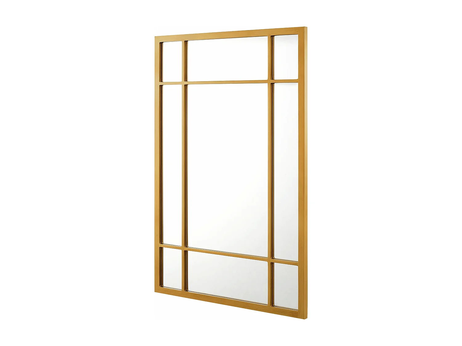 Espejo de pared rectangular 90 x 60 cm dorado 03_0007895