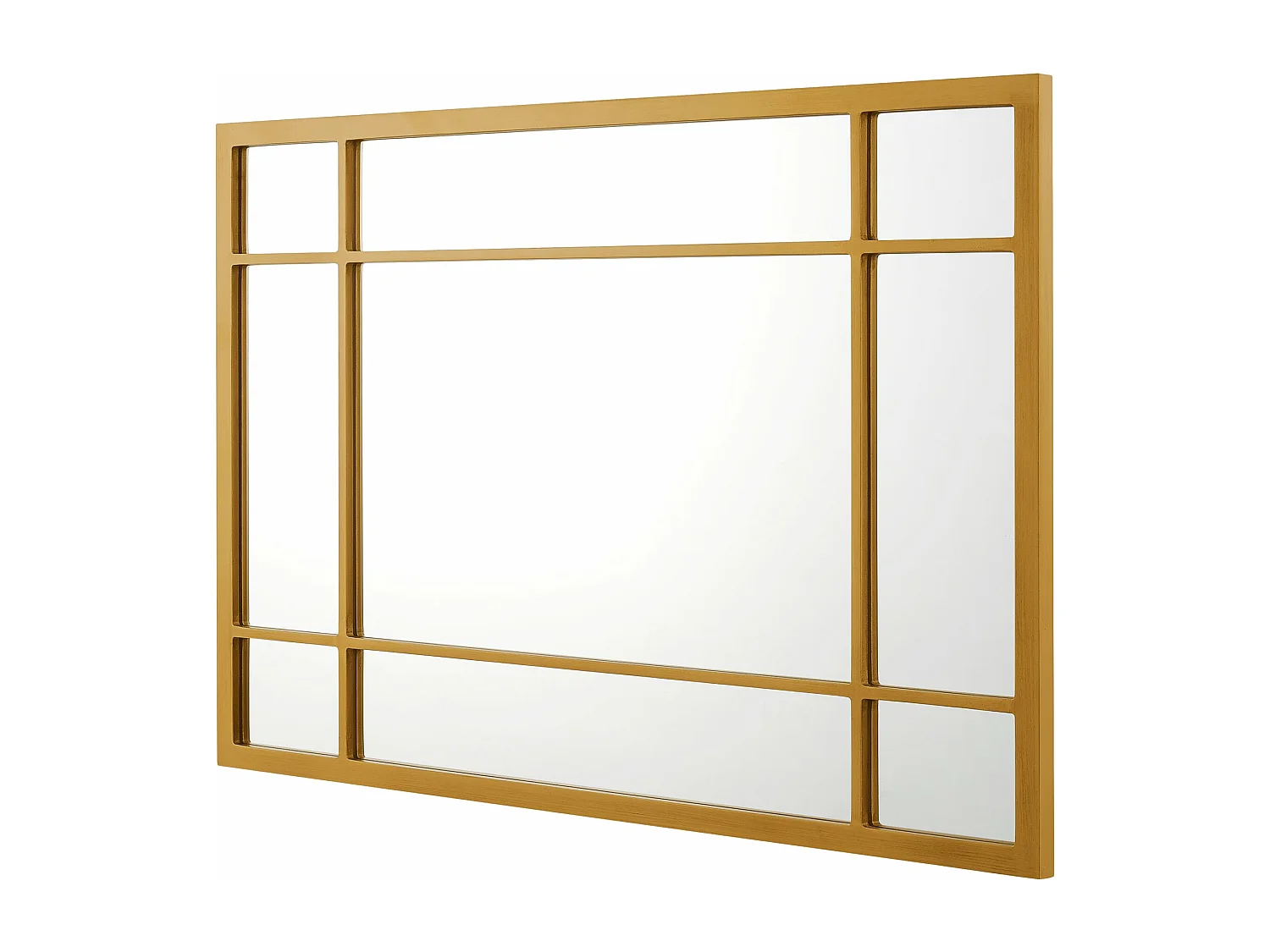 Espejo de pared rectangular 90 x 60 cm dorado 03_0007895