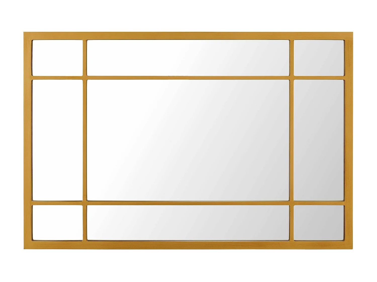 Espejo de pared rectangular 90 x 60 cm dorado 03_0007895