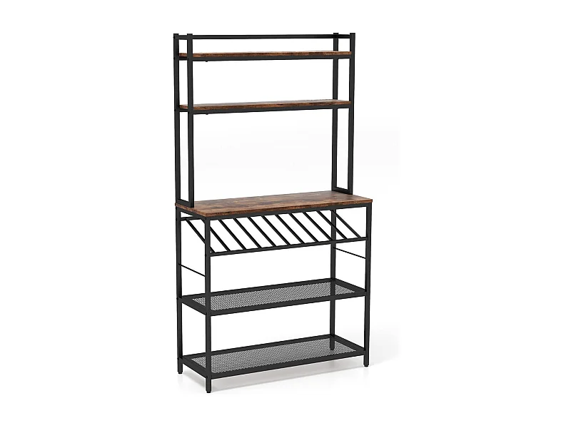 Étagère de cuisine pour marron 90 x 35 x 165 cm 20_0005340