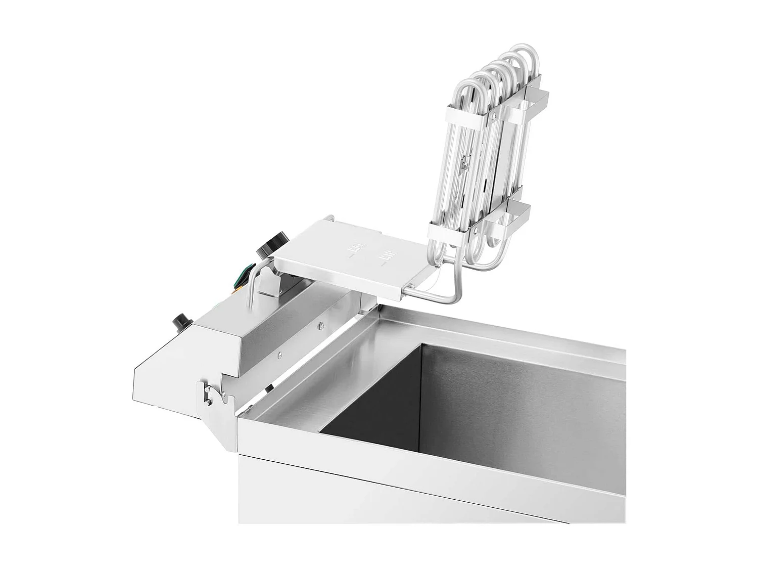Freidora eléctrica 13 litros 3000 vatios válvula desagüe zona fría profesional acero inoxidable 14_0003986
