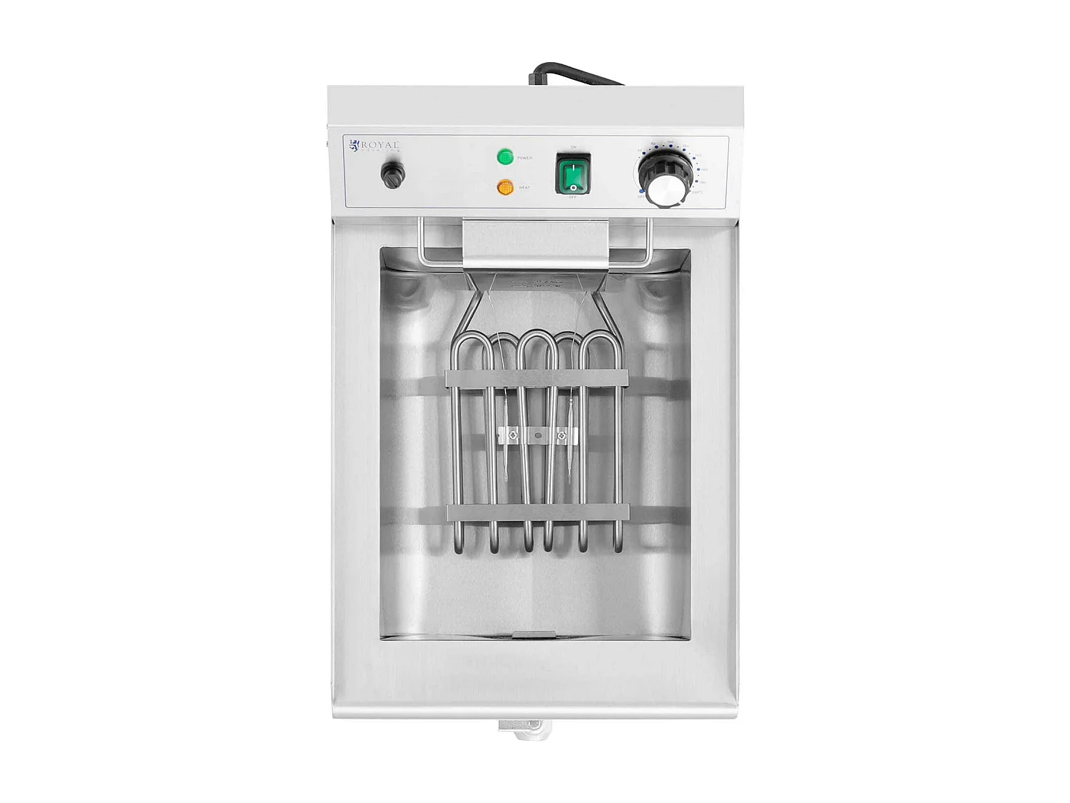 Freidora eléctrica 13 litros 3000 vatios válvula desagüe zona fría profesional acero inoxidable 14_0003986