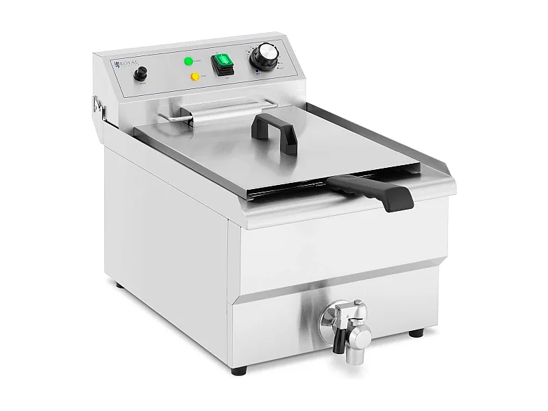 Friteuse électrique 13 litres argenté 36 x 54 x 36 cm 14_0003986