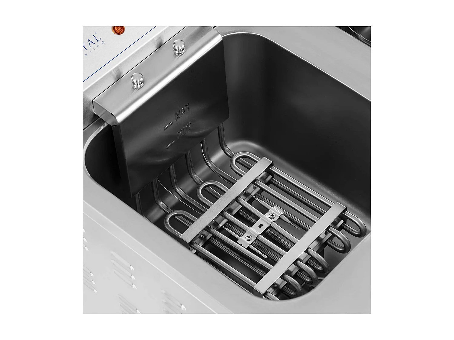 Friggitrice elettrica doppia 26 litri 10.000 watt rubinetto zona fredda mobiletto professionale acciaio inox 14_0003983