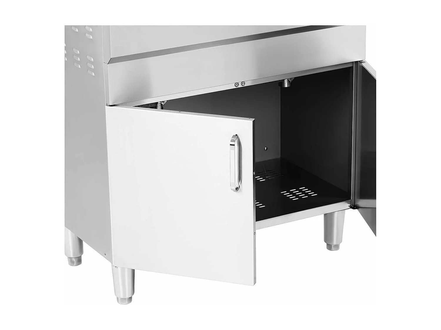 Friggitrice elettrica doppia 26 litri 10.000 watt rubinetto zona fredda mobiletto professionale acciaio inox 14_0003983