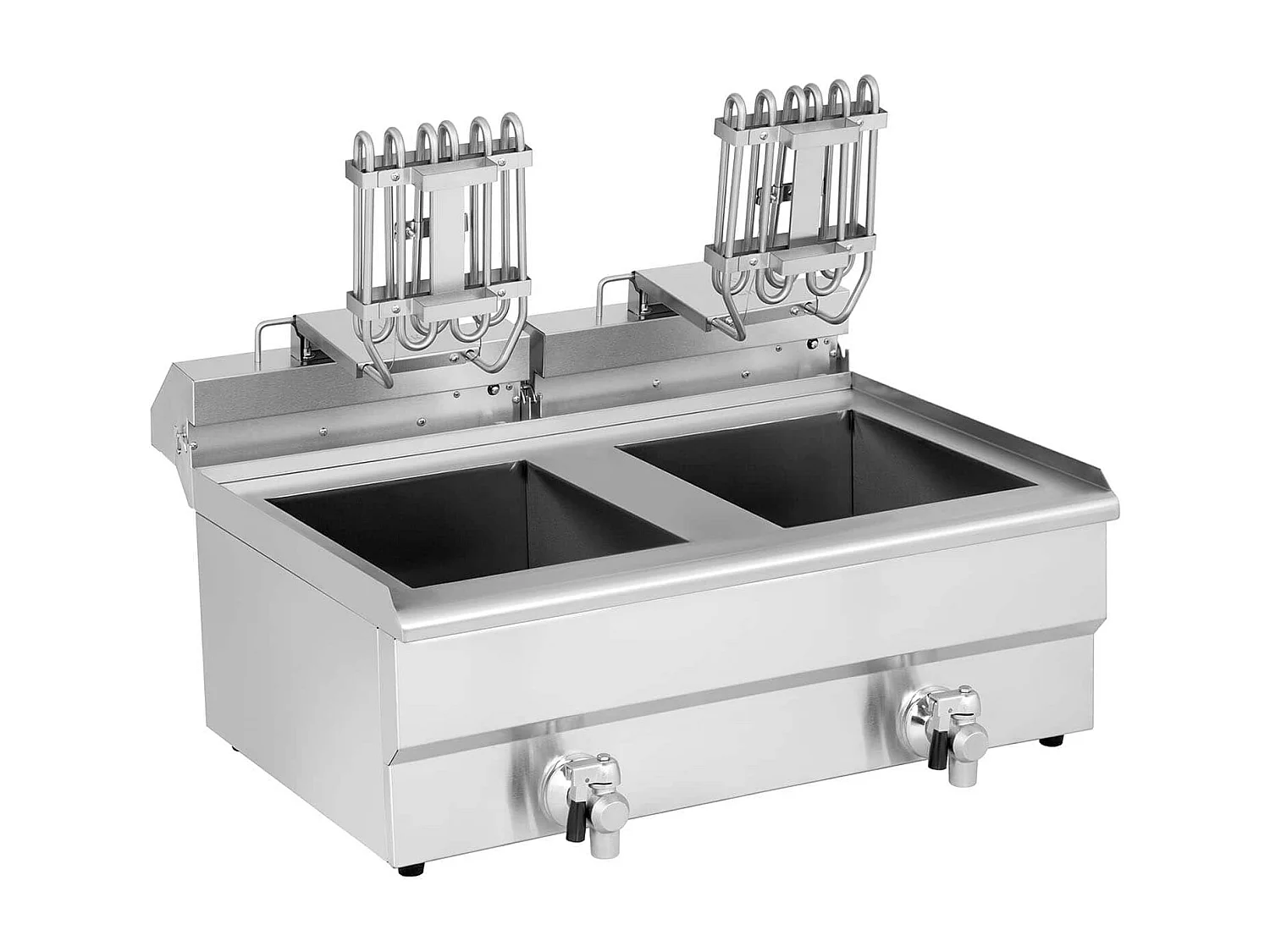 Freidora eléctrica 2 x 16 litros 230 voltios profesional 3000 vatios acero inoxidable 14_0003984