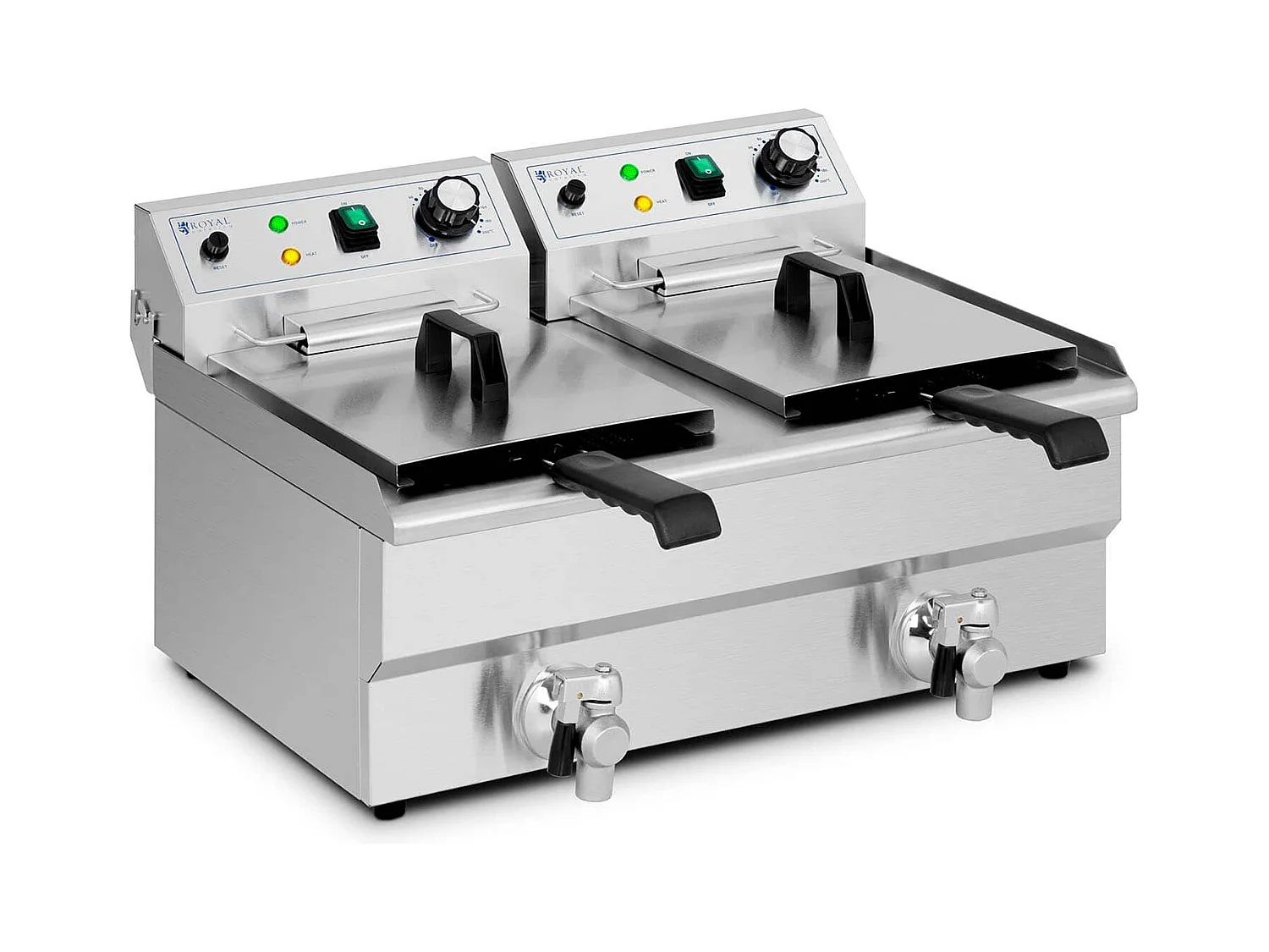 Friggitrice elettrica 2 x 11 litri 230 volt professionale inox 14_0003987