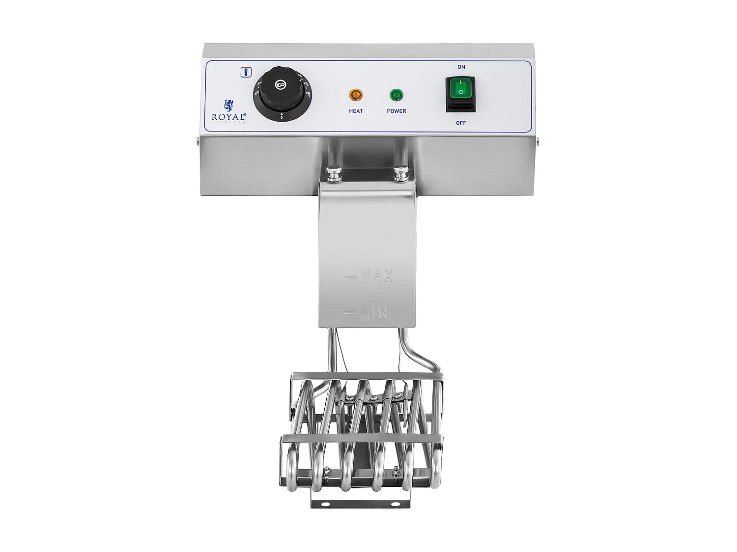 Freidora eléctrica profesional doble restaurante 2 x 3 200 watios 2 x 16 litros en total 2 x 12 litros termostato aceite 2 grifos acero inoxidable 14_0003982