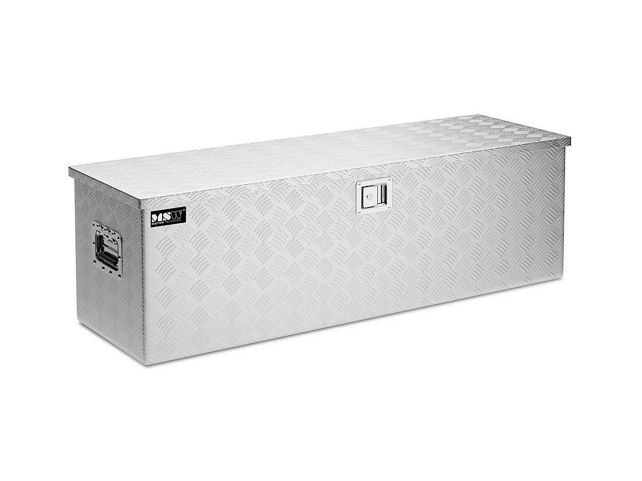 Coffre de rangement aluminium aluminium 124 x 38.5 x 38.5 cm 14_0001071