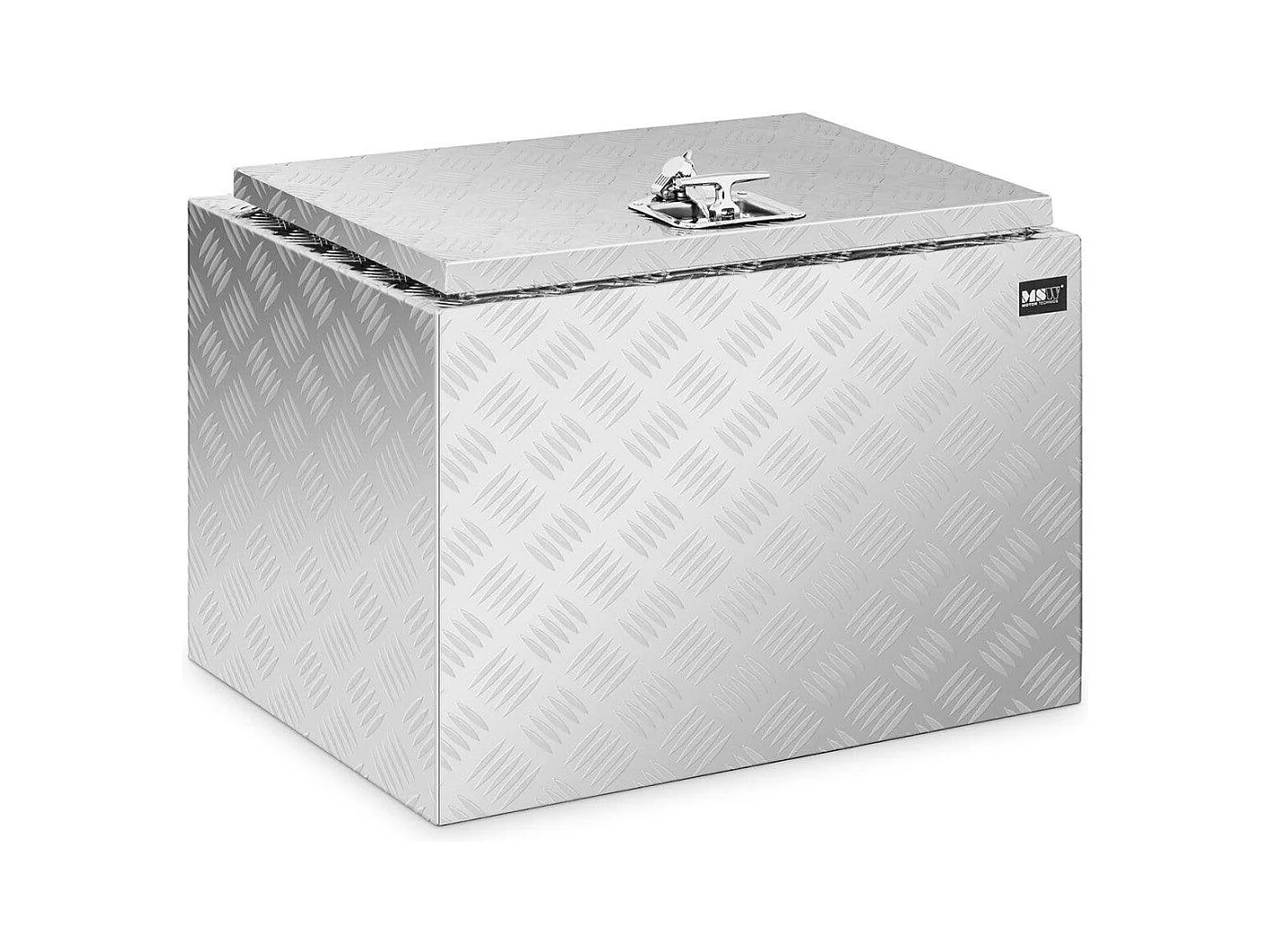 Caixa de armazenamento de alumínio 45 x 60 x 45 cm 120 litros com fechadura 14_0001074