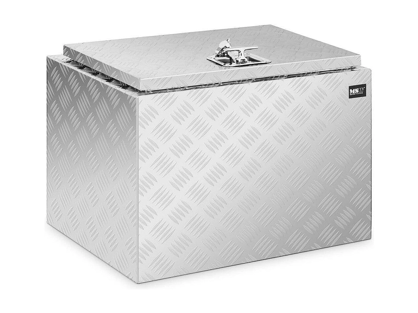 Box portaoggetti in alluminio 45 x 60 x 45 cm 120 litri con serratura 14_0001074