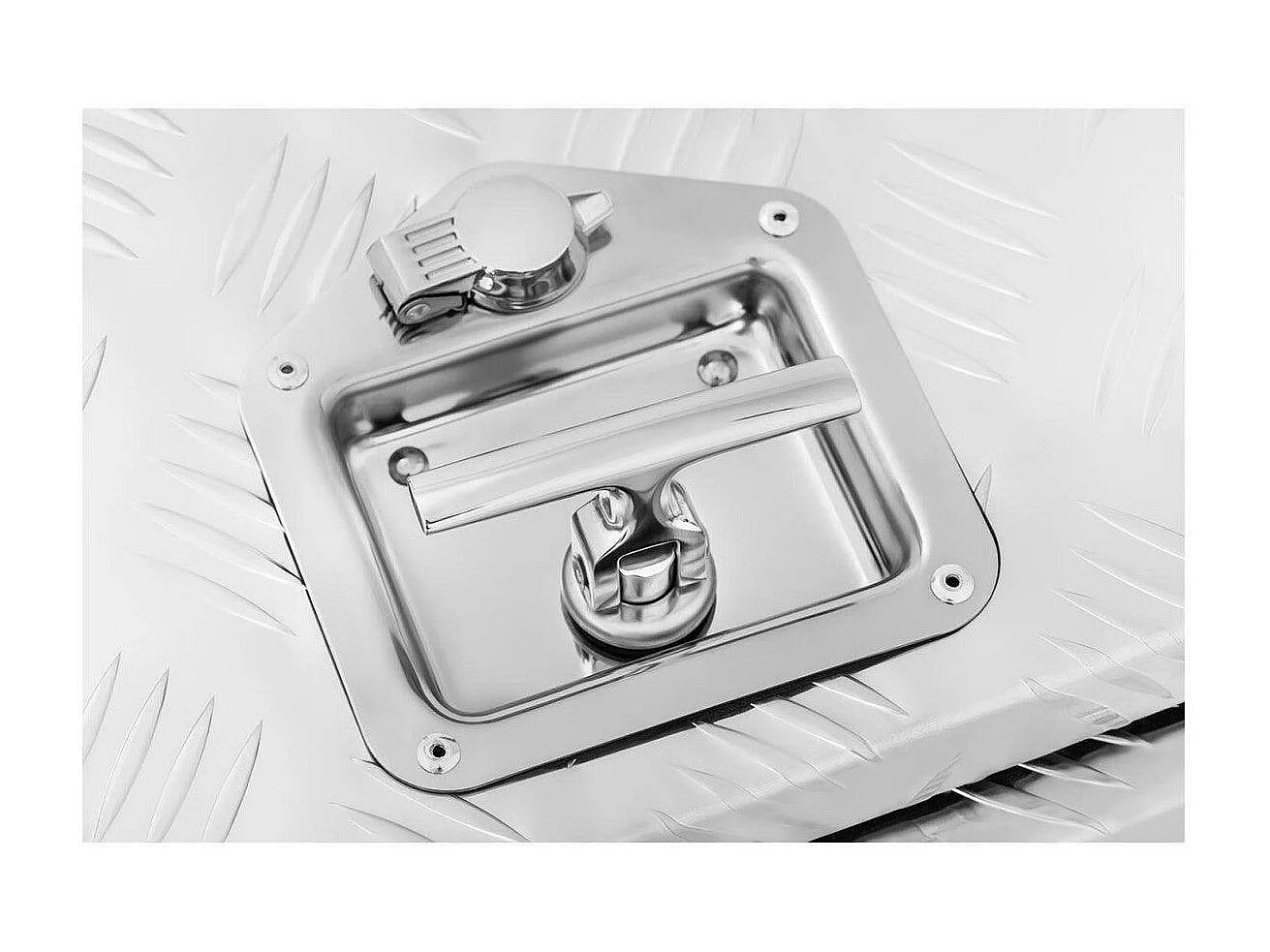 Box portaoggetti in alluminio 45 x 60 x 45 cm 120 litri con serratura 14_0001074