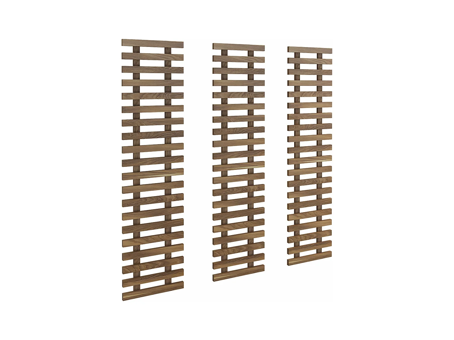 Support mural pour plantes bois marron 24 x 2.5 x 100 cm 03_0007703