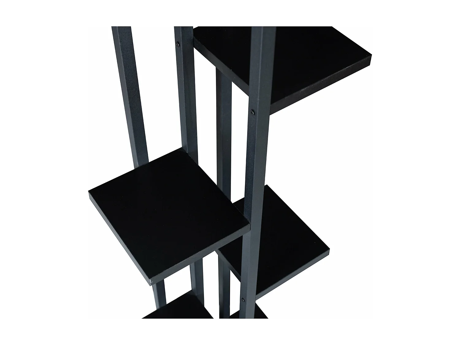 Suporte para plantas de 5 níveis 120 x 34 x 21 cm preto 03_0007701