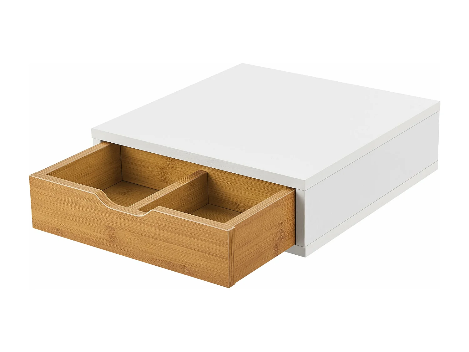 Organisateur de bureau MDF effet bois marron 30 x 31 x 9 cm 03_0006353