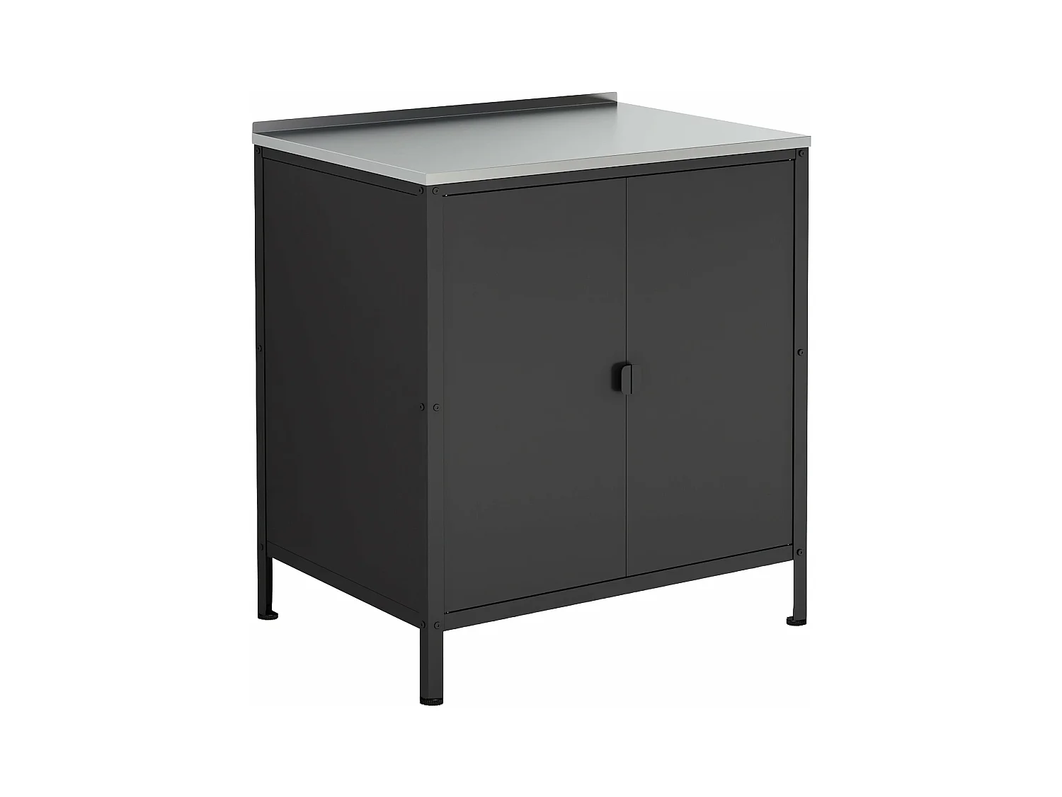 Armoire de jardin acier noire 80 x 50 x 92 cm 03_0006354