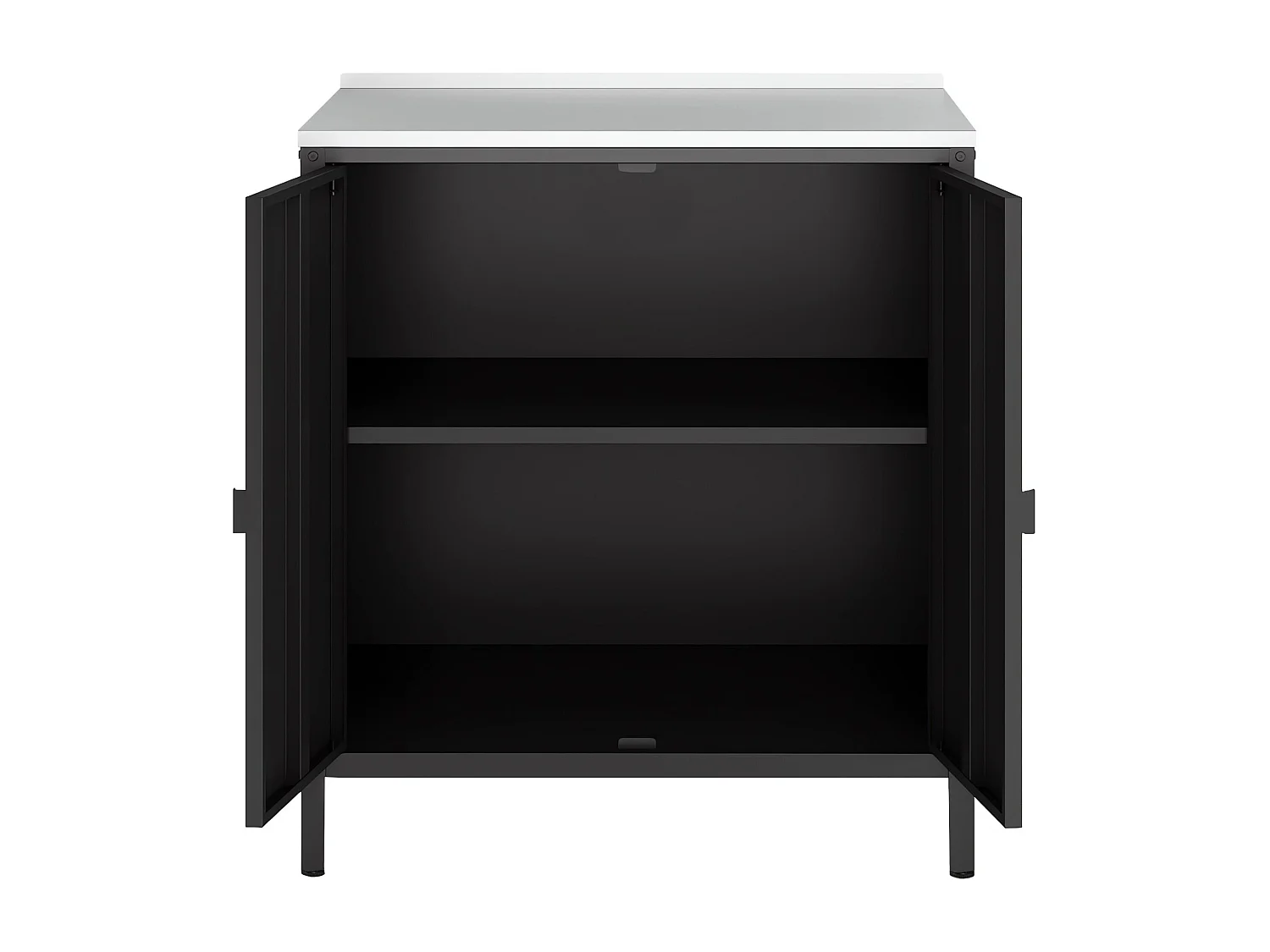 Armoire de jardin acier noire 80 x 50 x 92 cm 03_0006354