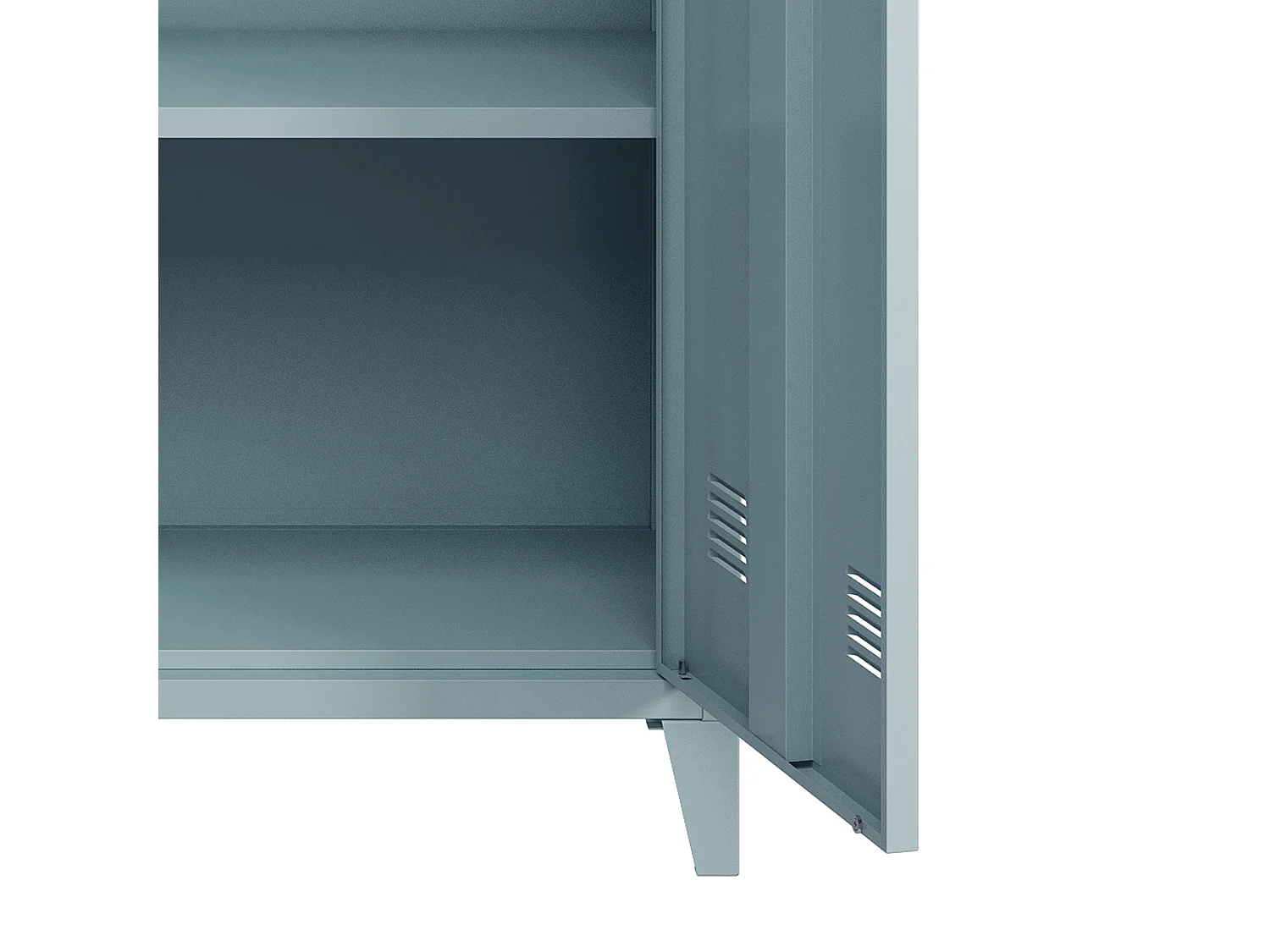 Armário de armário de escritório para oficina de escritório quarto metal escritório aço com 2 portas 90 x 80 x 33 cm cinza-azul 03_0006339