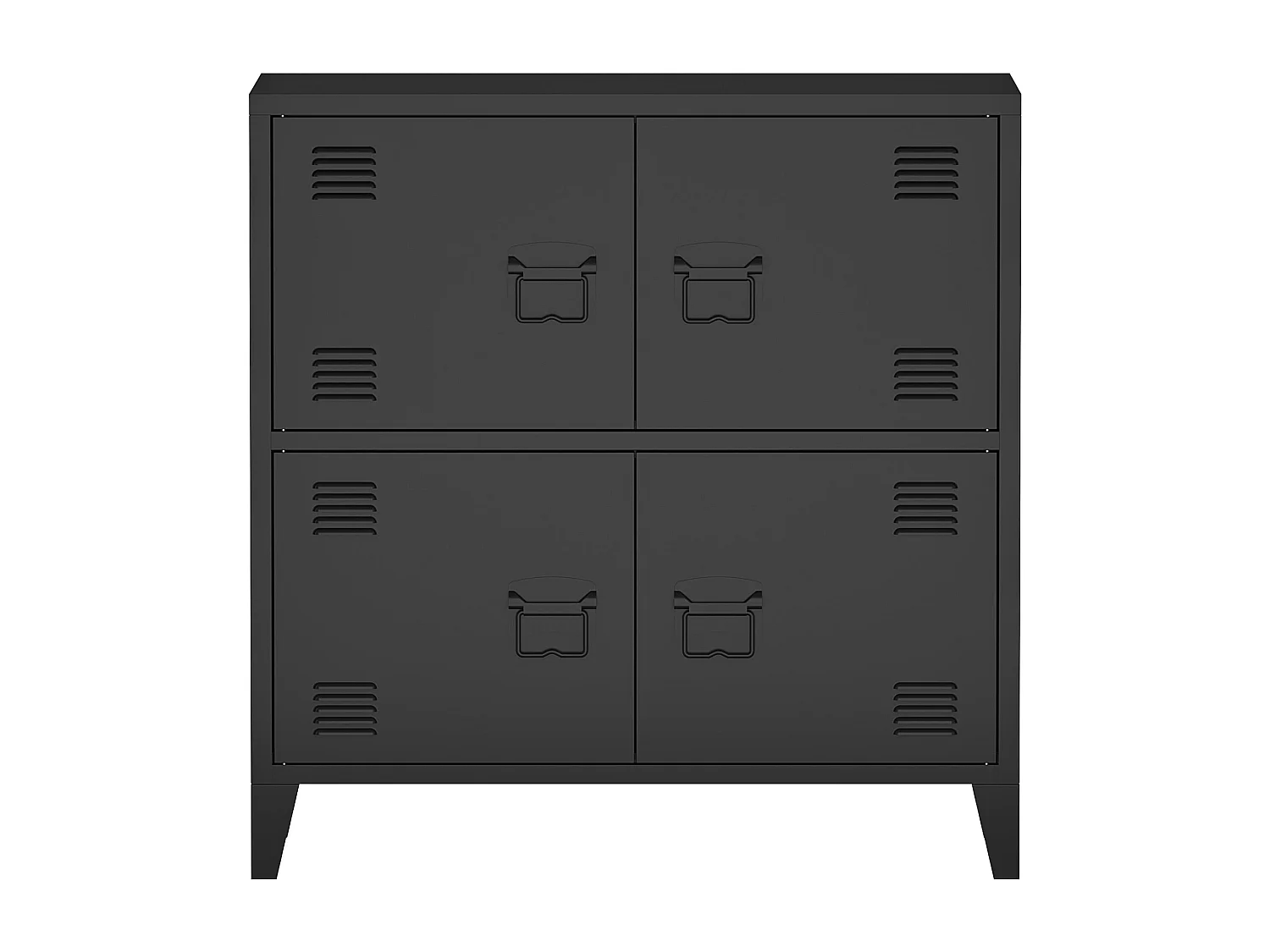 Armoire de bureau casier argentée 80 x 40 x 82 cm 03_0006327