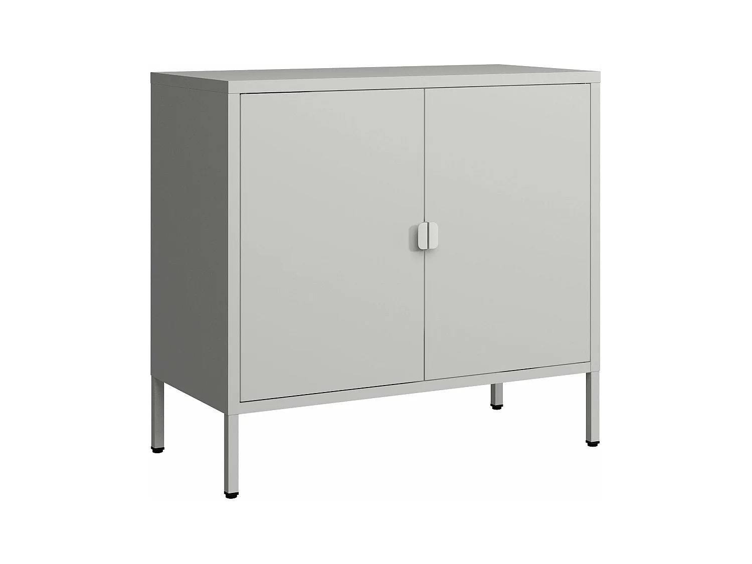 Armadio da ufficio armadietto da ufficio mobiletto per soggiorno ufficio camera da letto officina acciaio 75 x 80 x 40 cm grigio chiaro 03_0006320