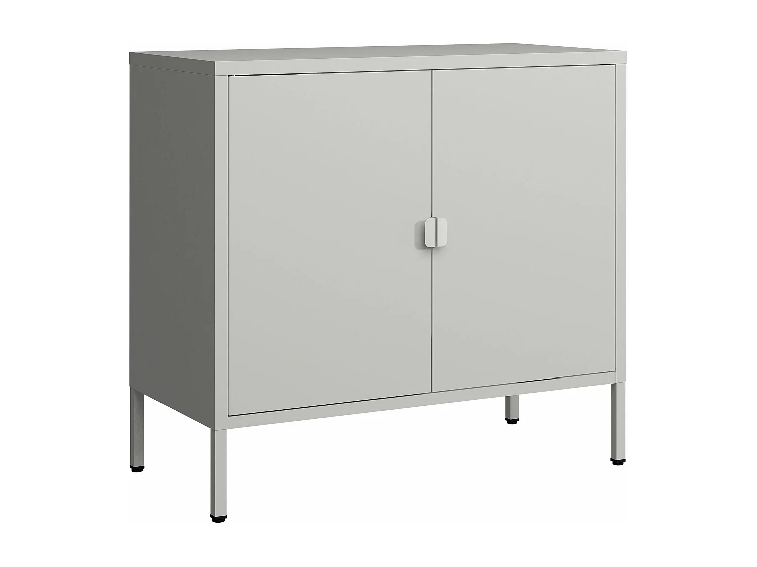 Armadio da ufficio armadietto da ufficio mobiletto per soggiorno ufficio camera da letto officina acciaio 75 x 80 x 40 cm grigio chiaro 03_0006320