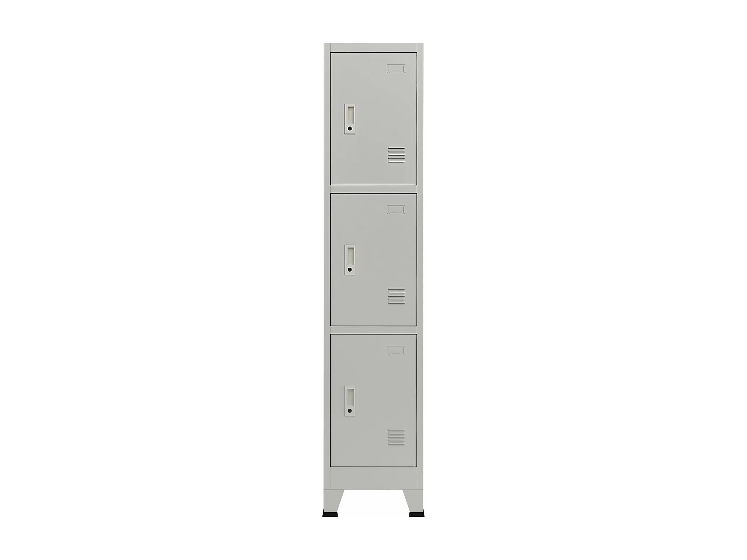 Casier de bureau armoire grise 180 x 38 x 45 cm 03_0006347