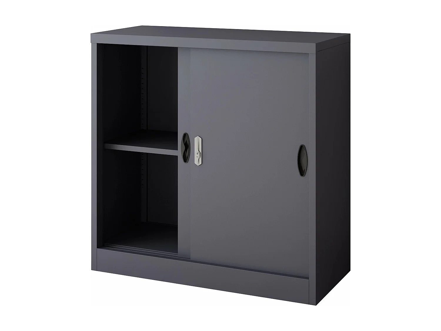 Casier de bureau armoire grise 90 x 40 x 90 cm 03_0006344