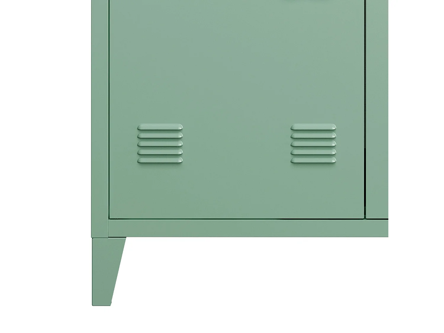Armario de oficina mueble de almacenamiento para oficina taller dormitorio metal oficina acero con 2 puertas 90 x 80 x 33 cm verde pastel mate 03_0006342