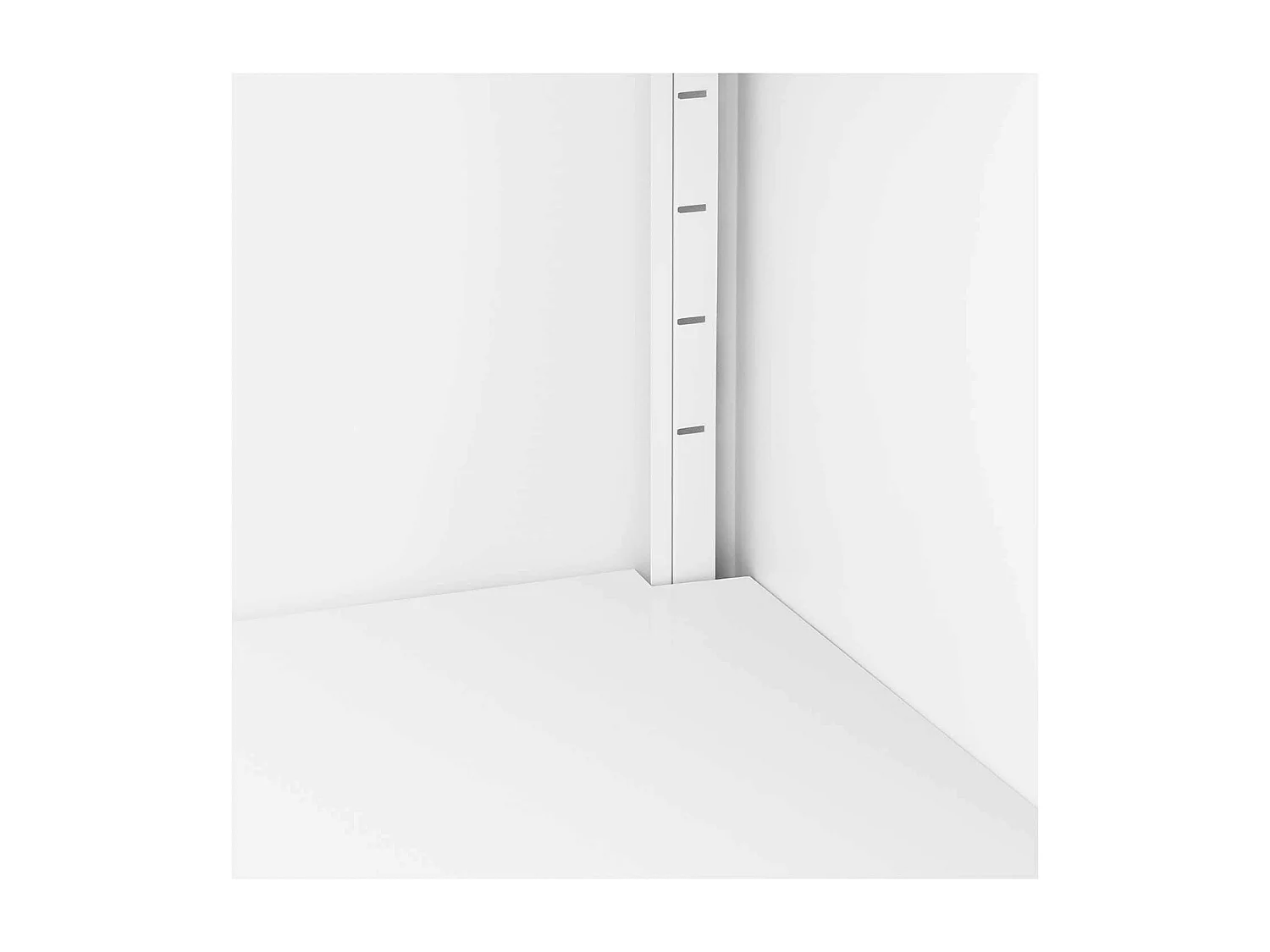 Armário de escritório com fechadura 40 x 915 x 102 cm aço branco 14_0006029