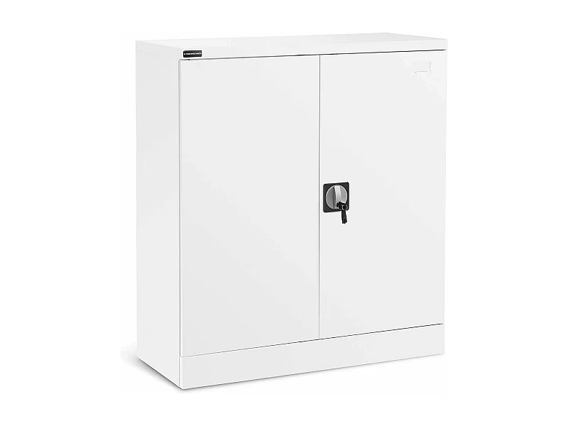 Armadio per ufficio con serratura 40 x 915 x 102 cm acciaio bianco 14_0006029