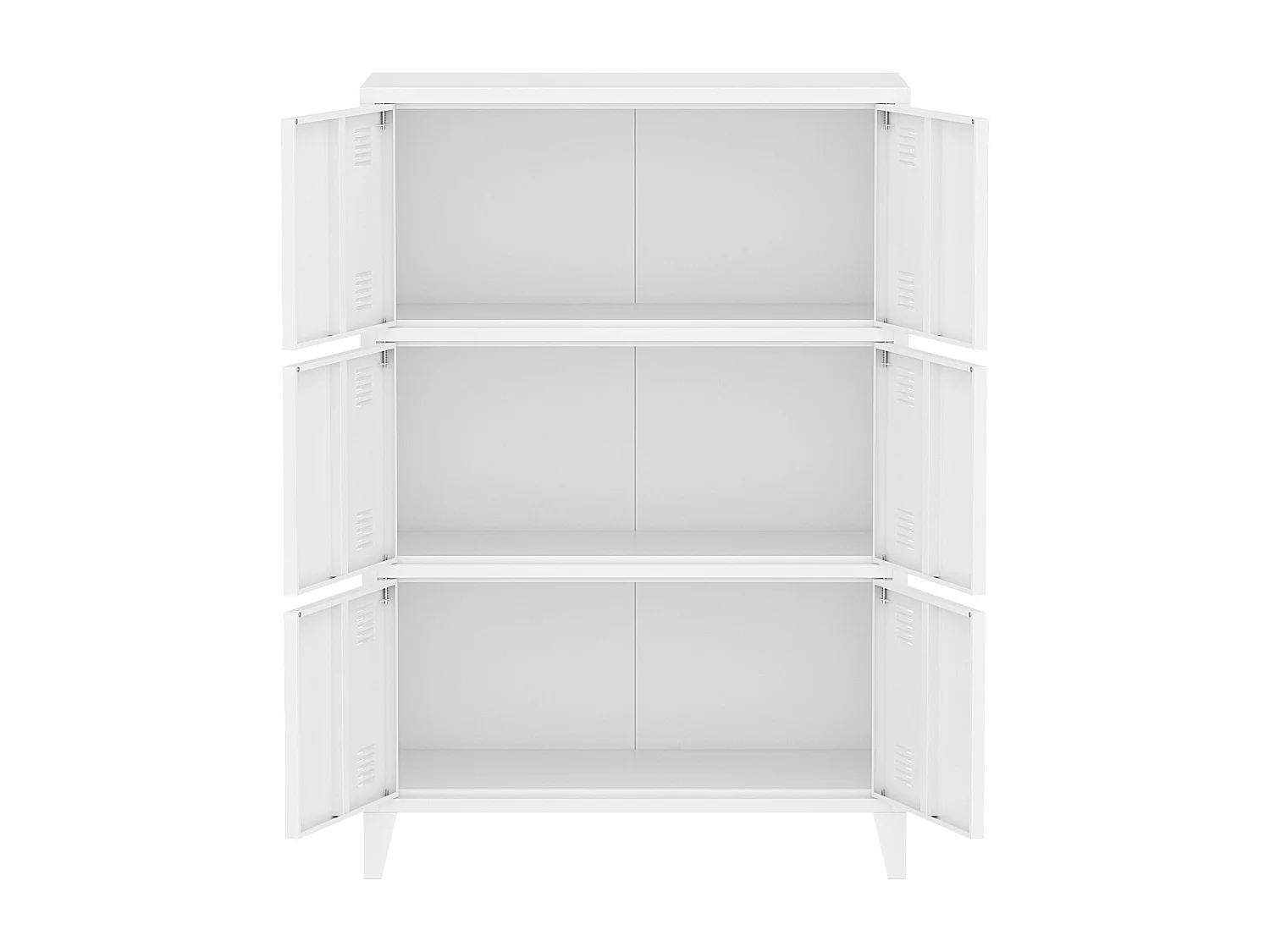 Armoire de bureau casier blanche 80 x 40 x 113 cm 03_0006324