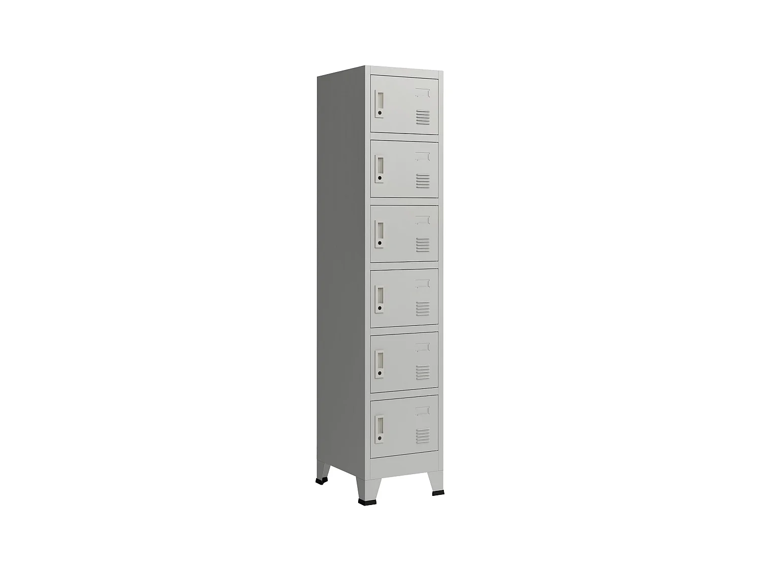 Casier de bureau armoire grise 38 x 45 x 180 cm 03_0006350