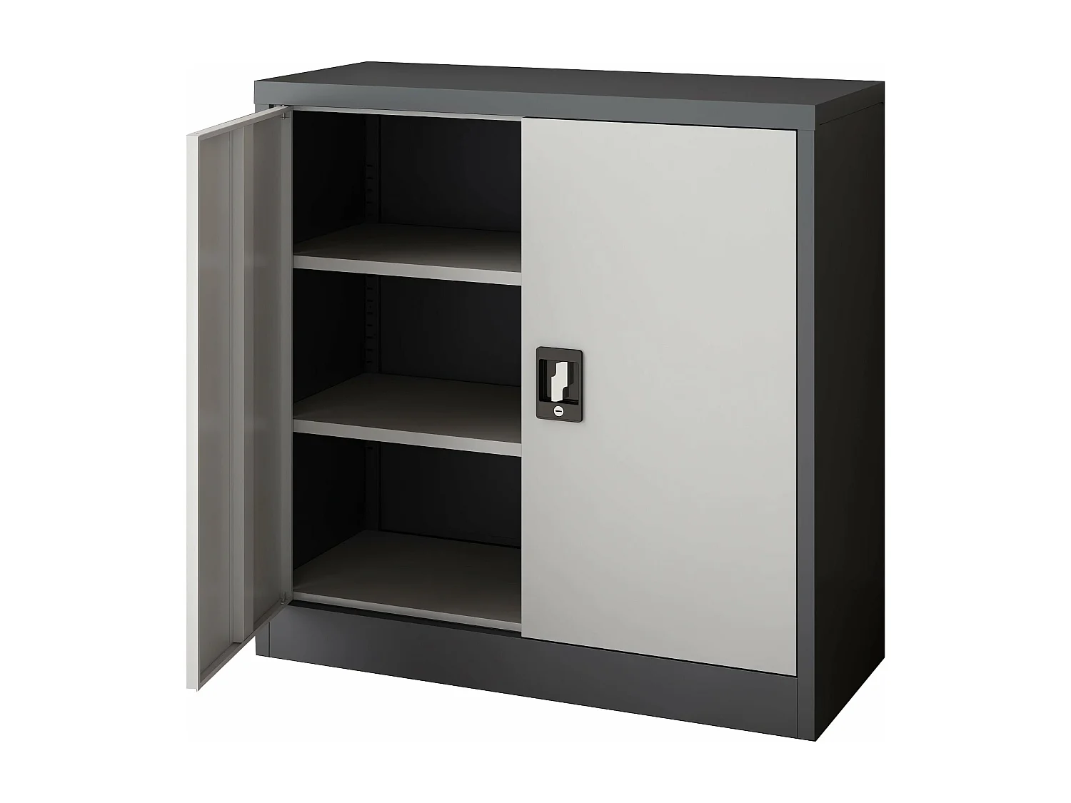 Armoire de bureau casier grise 90 x 40 x 90 cm 03_0006323