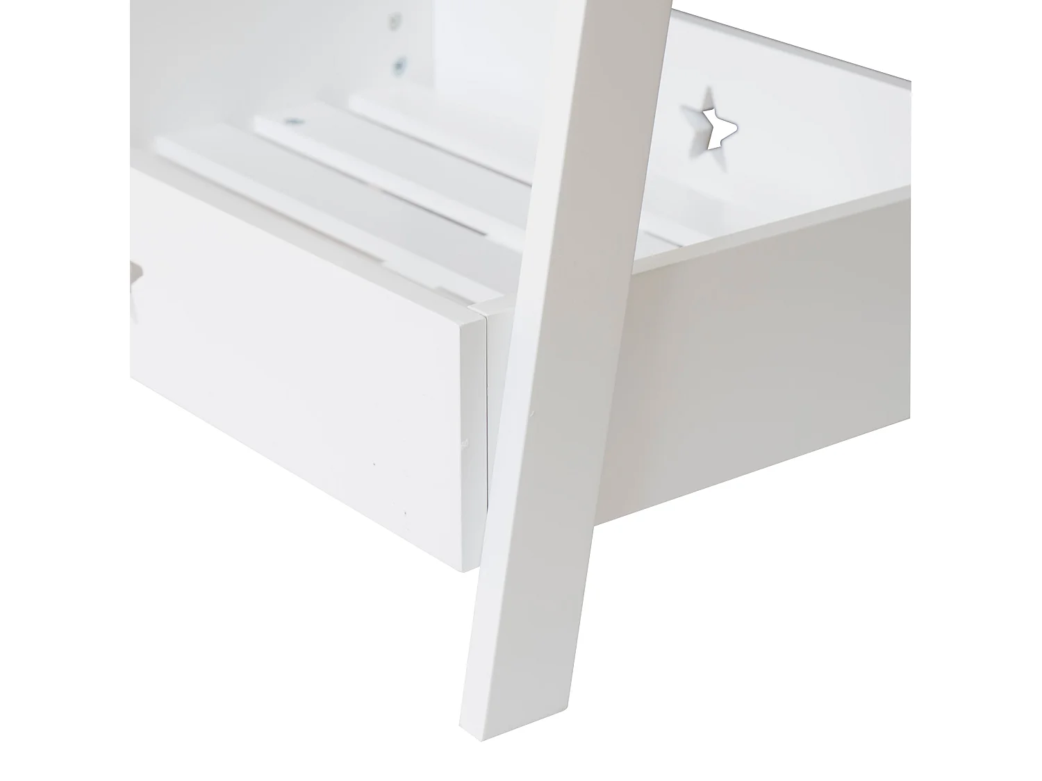 Armário infantil com compartimento de arrumação 126 x 73 x 43 cm branco 03_0008154