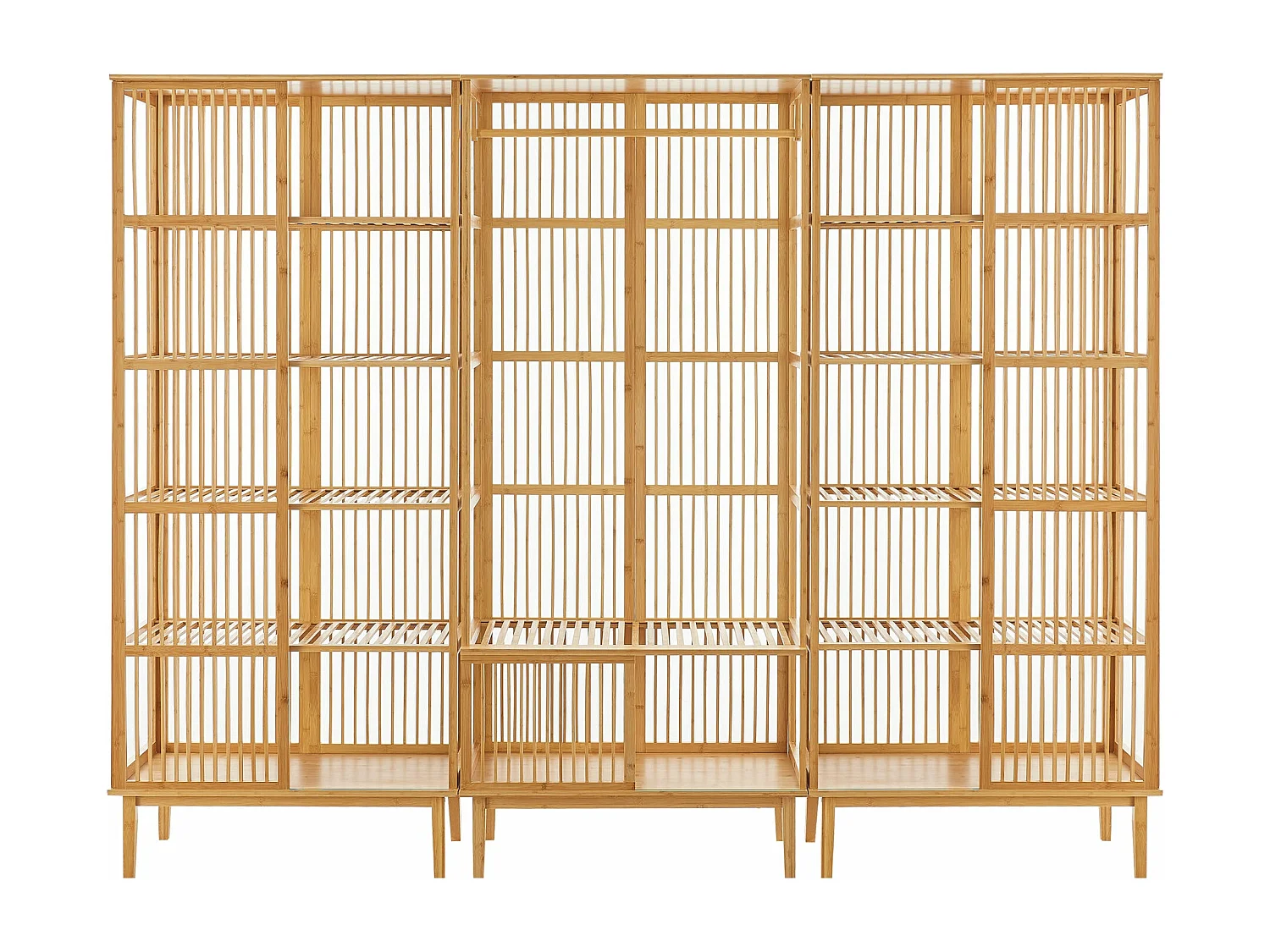 Ensemble de 1 portant bambou marron 240 x 45 x 185 cm 03_0008164