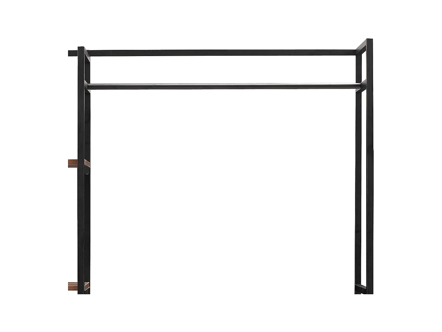 Cabide em metal MDF 180 x 120 x 40 cm efeito nogueira preta 03_0008134