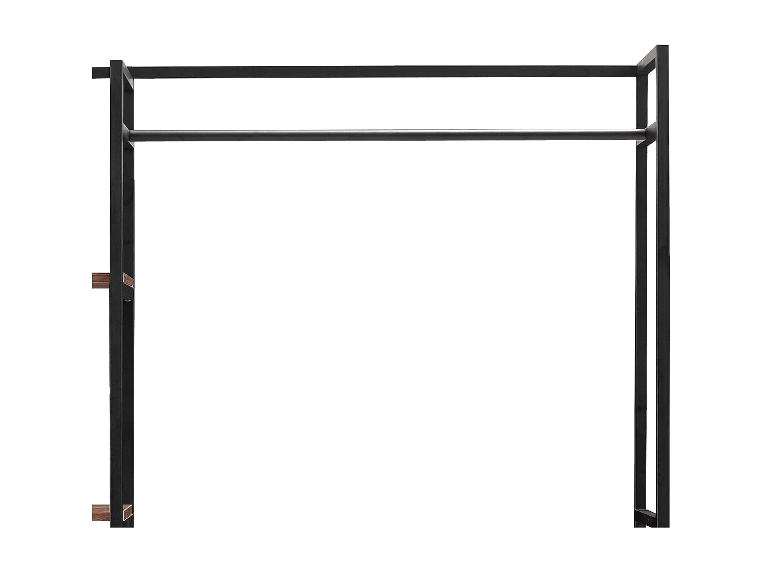 Cabide em metal MDF 180 x 120 x 40 cm efeito nogueira preta 03_0008134