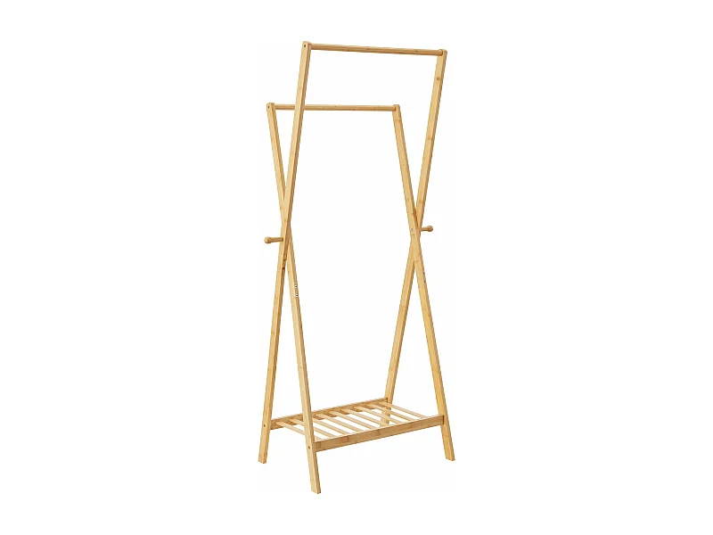 Perchero de bambú 150 x 60 x 42 cm 03_0008139