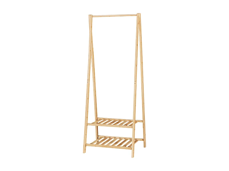 Perchero de bambú 150 x 60 x 40 cm natural 03_0008147