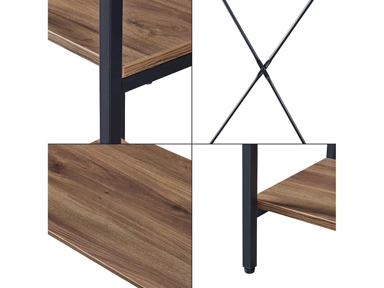 Portant à vêtements hvidovre bois marron 100 x 35 x 170 cm 03_0008135