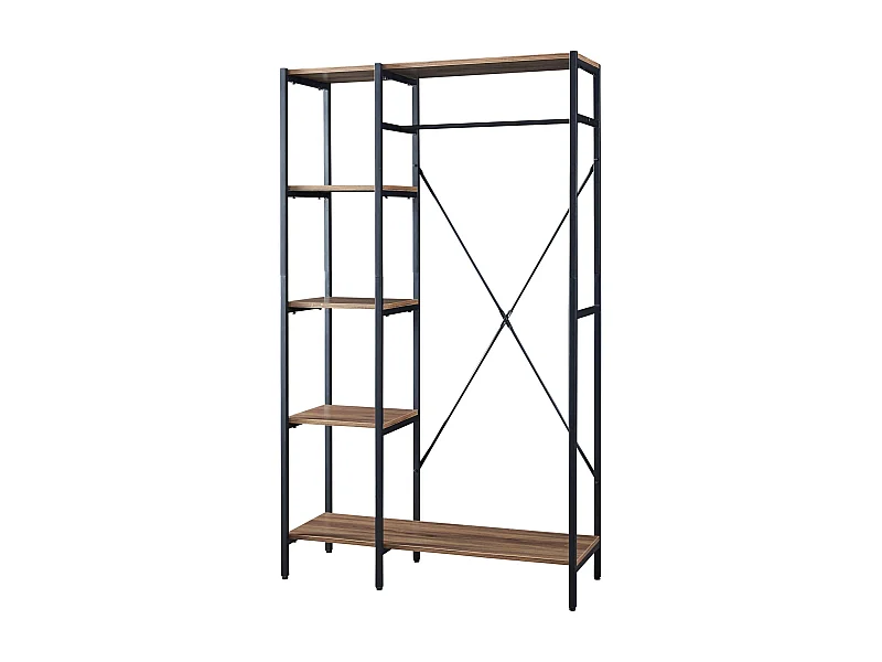 Portant à vêtements hvidovre bois marron 100 x 35 x 170 cm 03_0008135